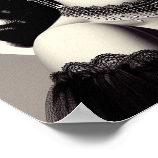 Poster Épingle Goth vintage (Coin)