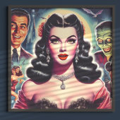 Poster Épingle Goth vintage