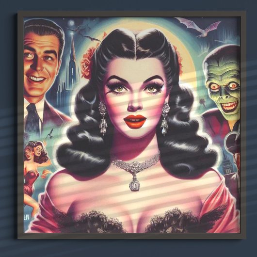 Poster Épingle Goth vintage