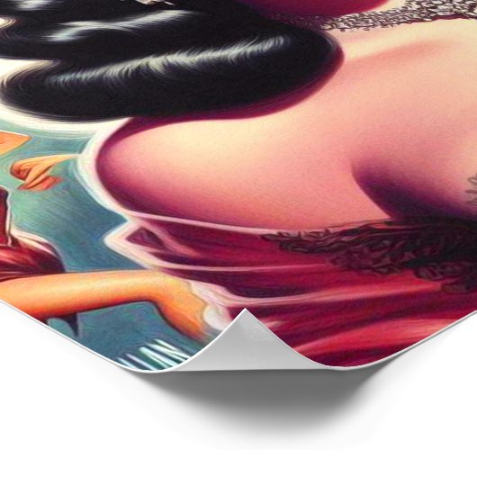 Poster Épingle Goth vintage (Coin)