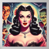 Poster Épingle Goth vintage (Devant)