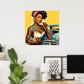 Poster Épingle mécanique tatouée (Bureau à domicile)