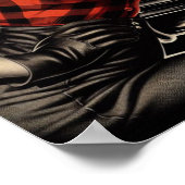 Poster Épingle mécanique vintage vers le haut (Coin)