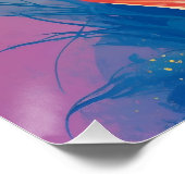 Poster Épingle rouge-haired en gown rose (Coin)