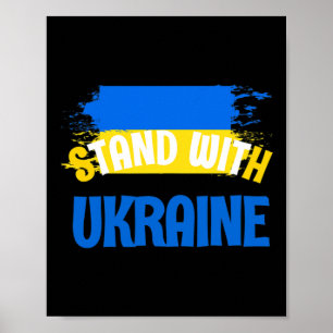 Poster Épingle Stand For Ukraine - Je soutiens la nation