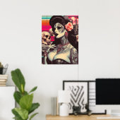 Poster Épingle synthwave flippante (Bureau à domicile)