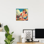 Poster Épingle vintage (Bureau à domicile)
