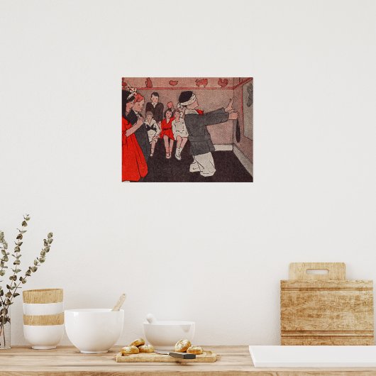 Poster Épingler la queue âne (Cuisine)