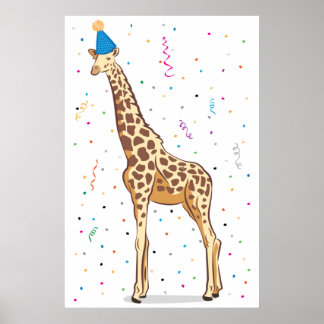 Poster Épingler la queue sur la Giraffe (24x36)