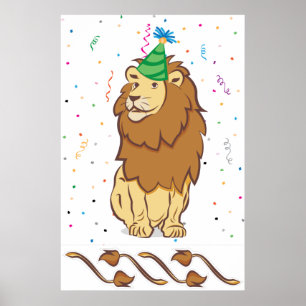 Poster Épingler la queue sur le Lion