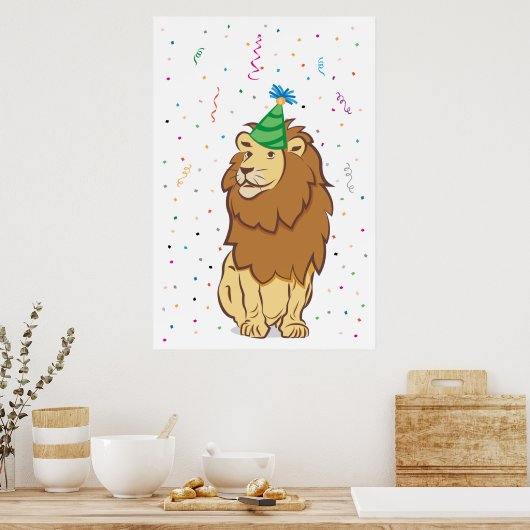 Poster Épingler la queue sur le Lion (24x36) (Cuisine)