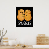 Poster Épingles Funny Nugget Couple Pun Dark BG (Cuisine)