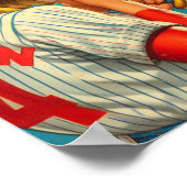 Poster Épingles vintages de baseball (Coin)