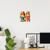 Poster Épingles vintages de salsa (Bureau à domicile)