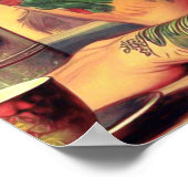 Poster Épinglette de vélo tatouée (Coin)