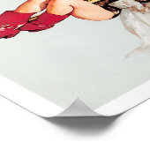 Poster Épinglette vintage de pompier (Coin)