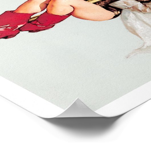 Poster Épinglette vintage de pompier (Coin)