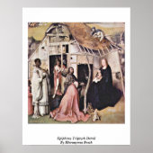Poster Epiphany Triptych Détail Par Hieronymus Bosch (Devant)