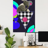 Poster Éplucher la crème glacée sur la société (Bureau à domicile)