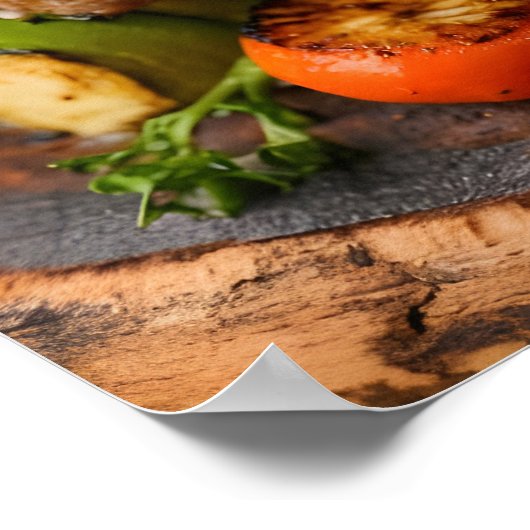 Poster Eplucheuses à viande grillée (Coin)