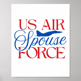 Poster Épouse de l'armée de l'air américaine – Femme de m