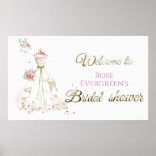 Poster Épouse en flamme dans une mariée en fleurs pour êt