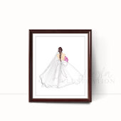Poster épouse, illustration mariage