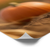 Poster Épouvantail de citrouille heureux (Coin)
