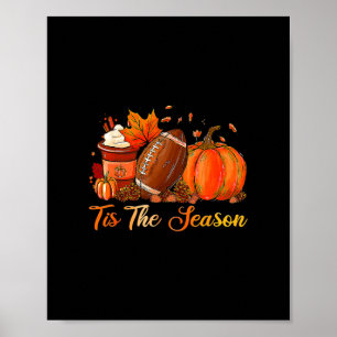 Poster épouvantail heureux chute de tous les citrouilles