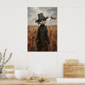 Poster Épouvantail Mignon Dans Un Champ D'Automne, Hallow (Cuisine)