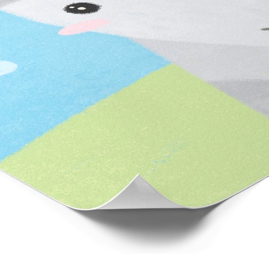 Poster Époux - Chèvre et poussette 2 (Coin)