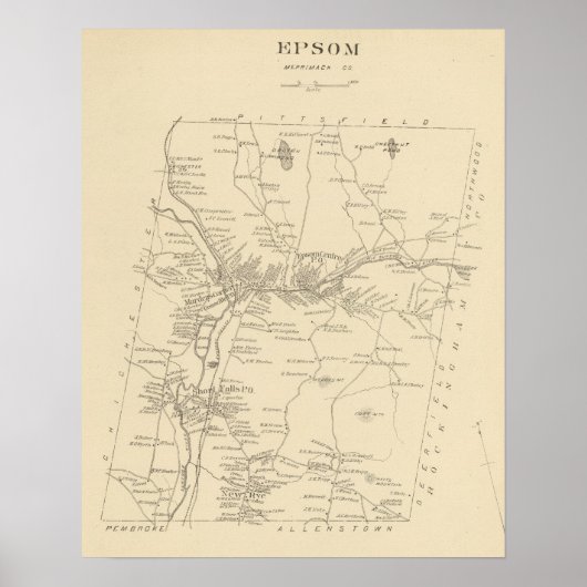 Poster Epsom, Merrimack Co (Devant)