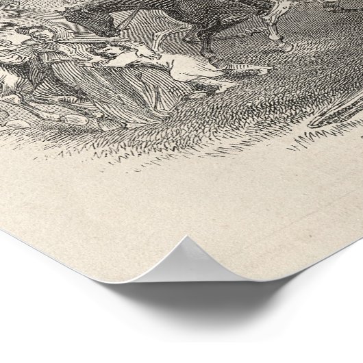 Poster Epsom Races, 'Derby Day' : Quitter le cours (Coin)