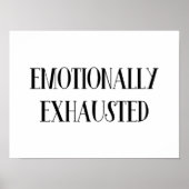 Poster Épuisé sur le plan émotionnel (Devant)