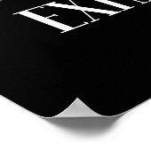 Poster Épuisé sur le plan émotionnel (Coin)