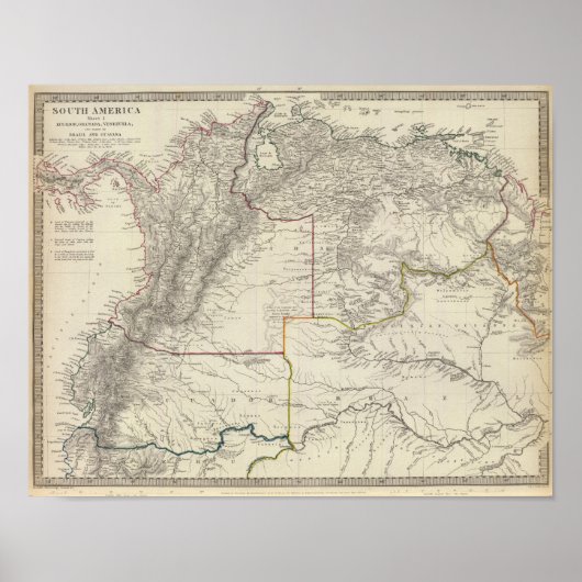 Poster Équateur, Grenade, Venezuela, Brésil, Guayana (Devant)