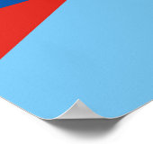 Poster Equateur Guatemala - symbole du pays à demi drapea (Coin)