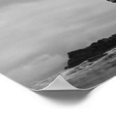 Poster Equateur, Îles Galapagos, Île Darwin, Vagues (Coin)