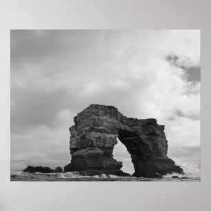 Poster Equateur, Îles Galapagos, Île Darwin, Vagues
