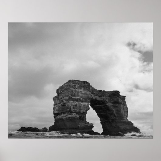 Poster Equateur, Îles Galapagos, Île Darwin, Vagues (Devant)