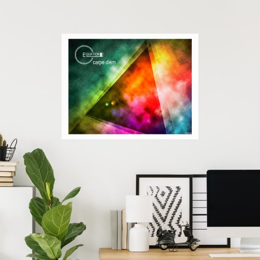 Poster Équation #2 (Bureau à domicile)