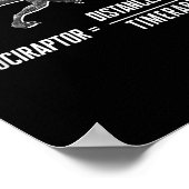 Poster Équation du Geek math Dinosaur Velociraptor V2 (Coin)