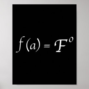 Poster Équation mathématique drôle Fafo Cadeau humoristiq