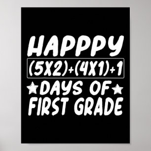 Poster Équation Mathématique Joyeux 100Jours De Scolarisa