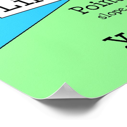 Poster Équations linéaires (Coin)