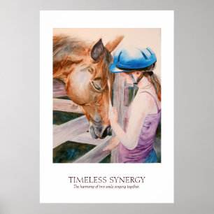 Poster Équestre équitation Équestre Synergie Partenaire P
