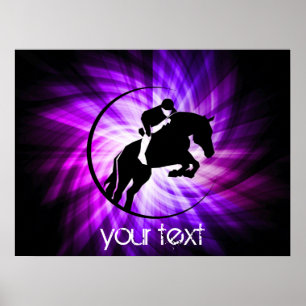 Poster Équestre violet