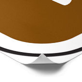 Poster Equestrian Trail Riding Horse Silhouette Icon (Coin)