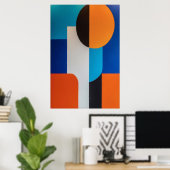 Poster Équilibre chromatique (Bureau à domicile)