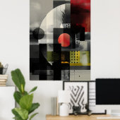 Poster Équilibre Construit (Bureau à domicile)